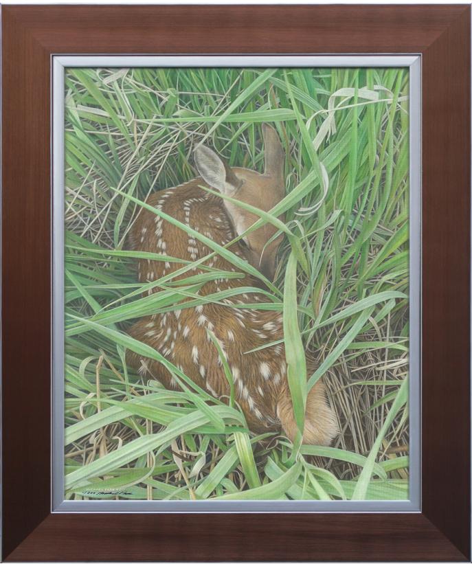 Dear Innocence by Canadian Wildlife Artist Michael Pape. Original Acrylic Painting on Canvas is Sold. Exclusive Limited Edition Giclée Watercolor Paper or Canvas Print is available by visiting www.theartofmichaelpape.com 
