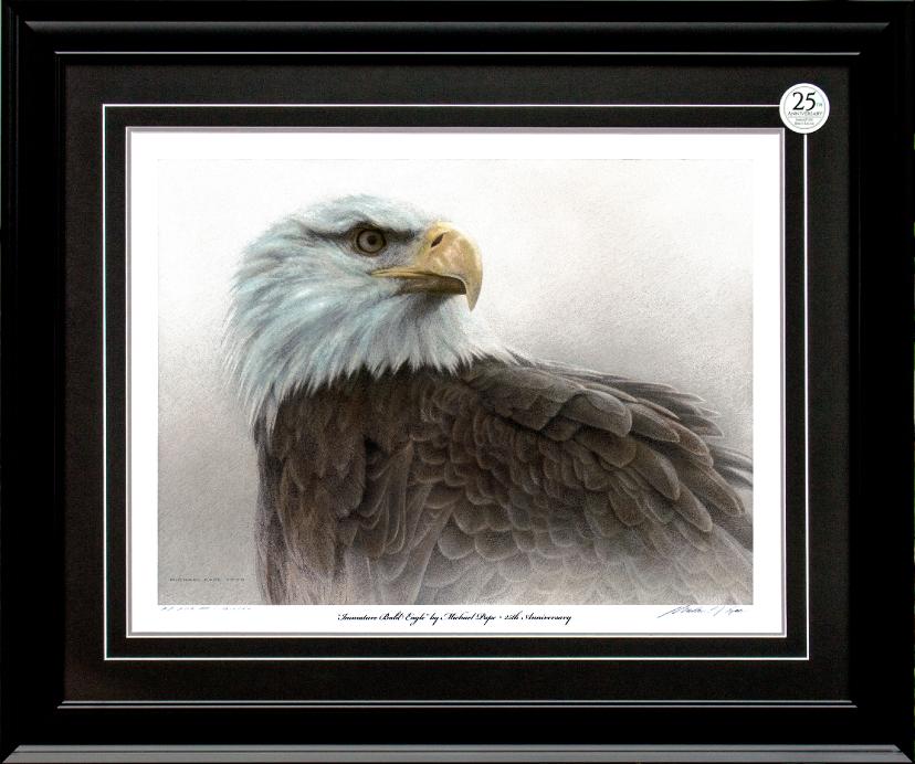 Persistence – Snowy Owl, original acrylic on canvas wildlife painting is available for purchase. Limited edition giclée wildlife prints on paper & canvas in three sizes are available by Canadian wildlife artist Michael Pape.